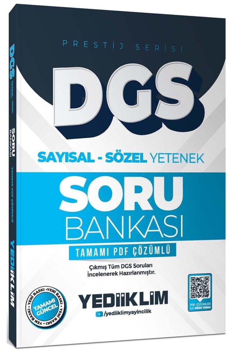 2026 DGS Prestij Serisi Sayısal Sözel Yetenek Tamamı PDF Çözümlü Soru Bankası