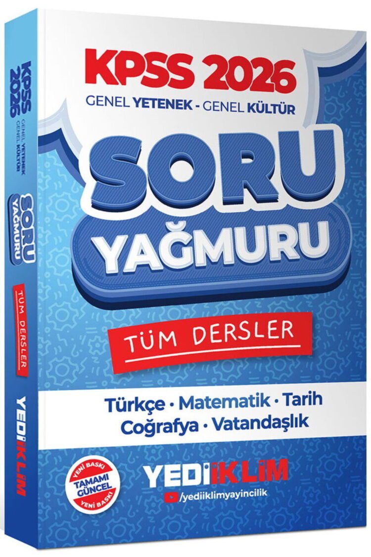 2026 KPSS Genel Yetenek Genel Kültür Tüm Dersler Soru Yağmuru