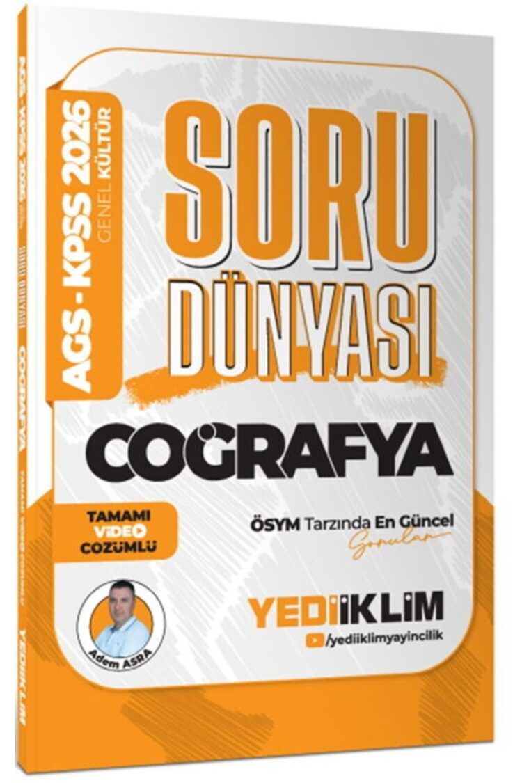 2026 Kpss Ags Coğrafya Tamamı Video Çözümlü Soru Dünyası