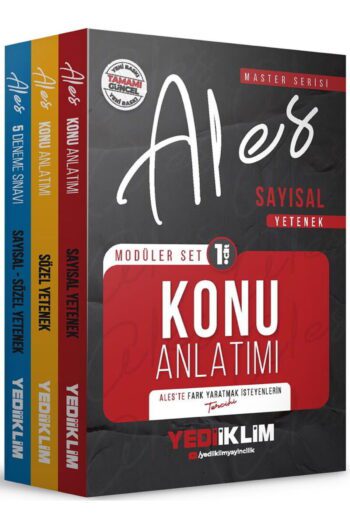 2026 Master Serisi Ales Sayısal Sözel Yetenek Modüler Set 5 Deneme 3 Kitap