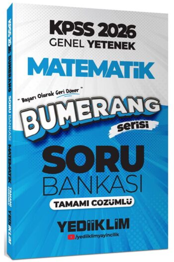 2026 KPSS Genel Yetenek Bumerang Matematik Tamamı Çözümlü Soru Bankası