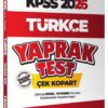 2026 Kpss Genel Yetenek Türkçe Çek Kopart Yaprak Test