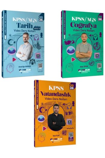 2026 Kpss Atölye Serisi Genel Kültür Tarih Coğrafya Vatandaşlık Video Ders Notları 3 Lü Set