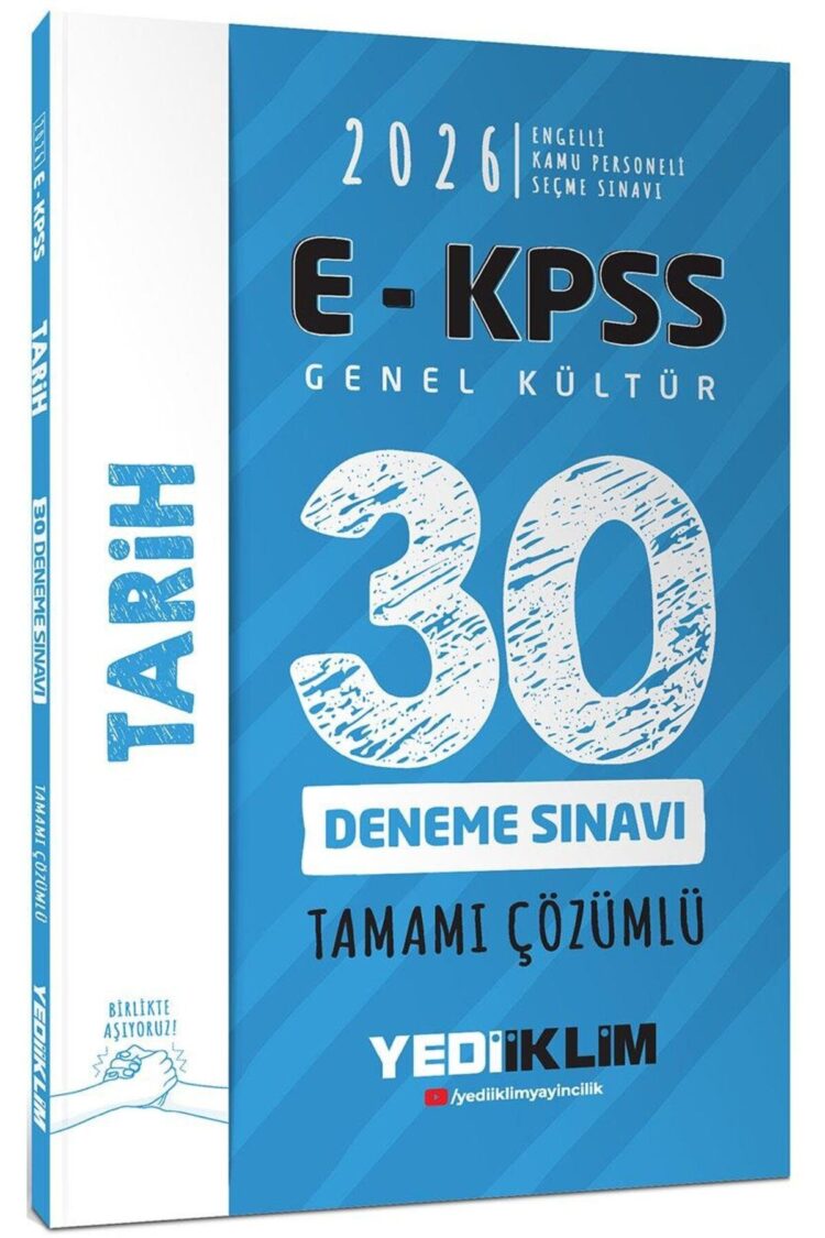 2026 Ekpss Tüm Adaylar Için Genel Kültür Tarih Tamamı Çözümlü 30 Deneme Sınavı