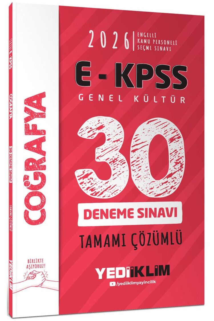 2026 Ekpss Tüm Adaylar Için Genel Kültür Coğrafya Tamamı Çözümlü 30 Deneme Sınavı