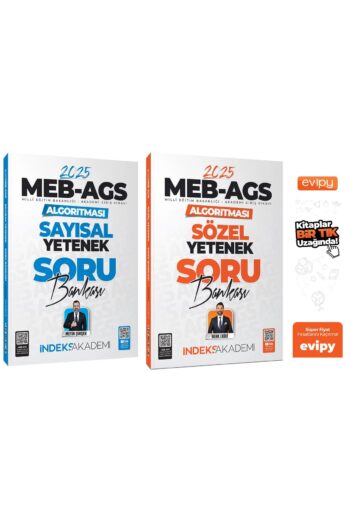 2025 MEB-AGS Algoritması Sözel+Sayısal Yetenek Soru Bankası 2 Kitap - Berk Ekici Ayraç Hediyeli