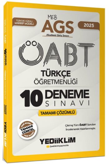 2025 Meb Ags Öabt Türkçe Öğretmenliği Tamamı Çözümlü 10 Deneme Sınavı