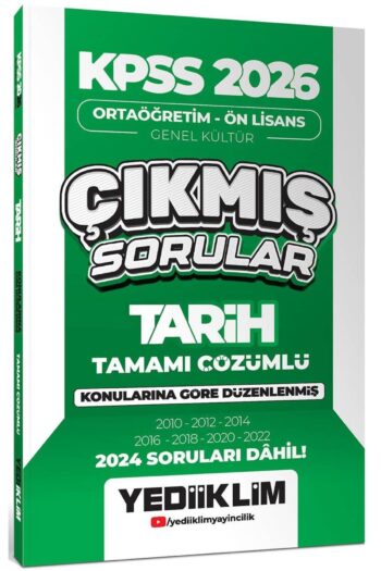 Kpss 2026 Ortaöğretim Ön Lisans Tarih Konularına Göre Çıkmış Sorular (2024 SORULARI DAHİL)