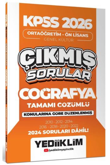 Kpss 2026 Ortaöğretim Ön Lisans Coğrafya Konularına Göre Çıkmış Sorular (2024 SORULARI DAHİL)
