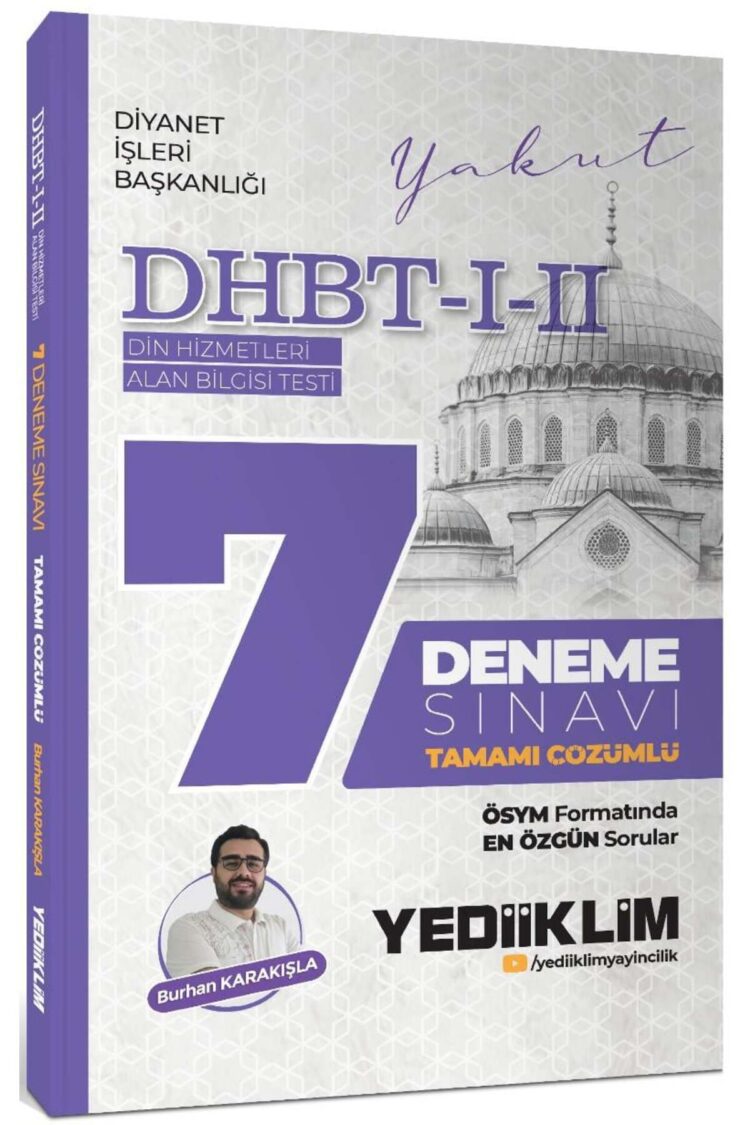 Dhbt I-ıı Tamamı Çözümlü 7 Deneme Sınavı