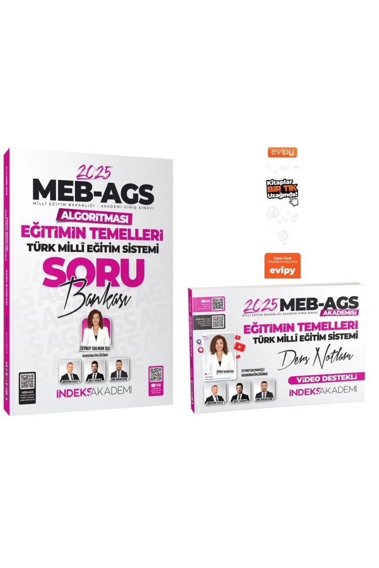2025 MEB AGS Eğitimin Temelleri ve Türk Milli Eğitim Sistemi Ders Notları+Soru 2 Kitap Ayraç Hediye