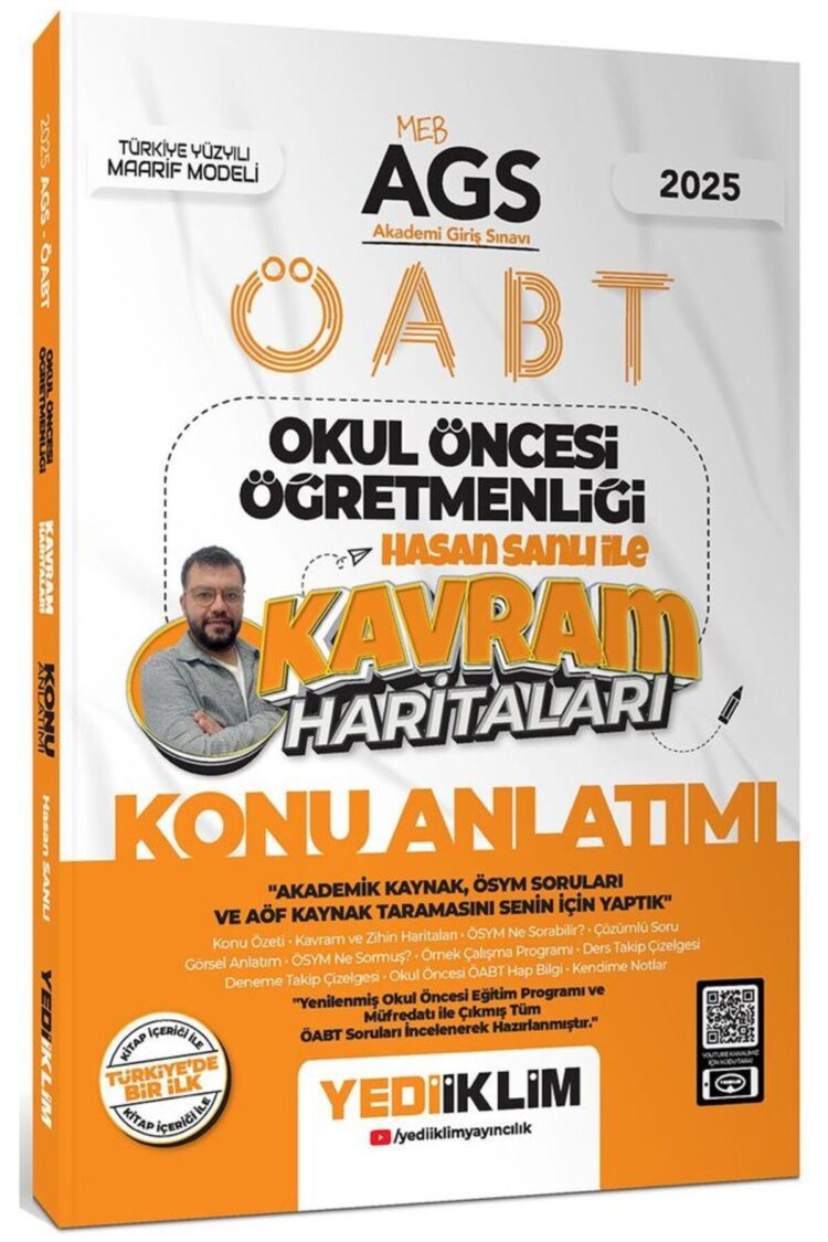 Yediiklim 2025 MEB AGS ÖABT Okul Öncesi Öğretmenliği Hasan Sanlı İle Kavram Haritaları Konu Anlatımı