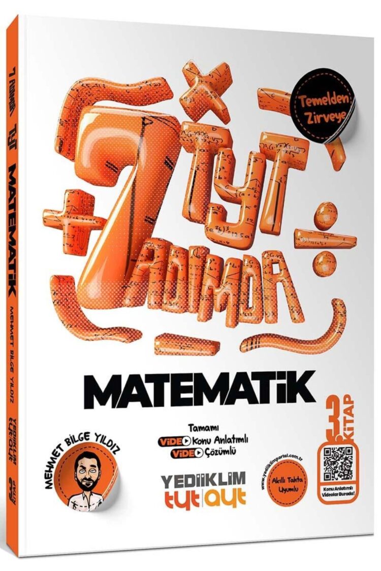 Yedi Adımda Temelden Zirveye TYT Matematik Tamamı Video Konu Anlatımlı Çözümlü Soru Bankası 3.Kitap