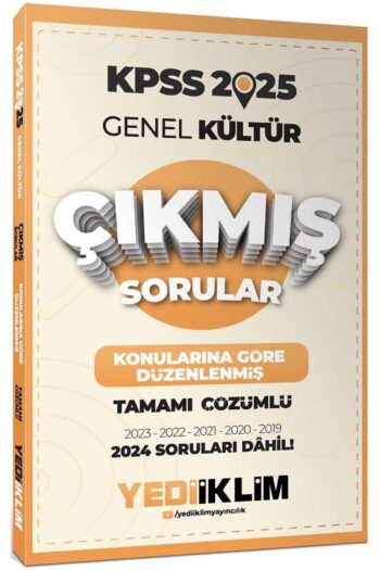 Yediiklim 2025 Kpss Genel Kültür Konularına Göre Düzenlenmiş Tamamı Çözümlü Çıkmış Sorular