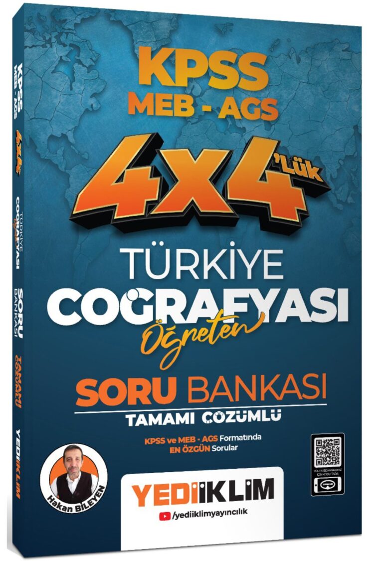 Kpss Meb Ags 4x4 Türkiye Coğrafyası Öğreten Tamamı Çözümlü Soru Bankası Hakan Bileyen