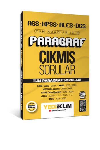 2026 AGS KPSS ALES DGS Tüm Adaylar İçin Paragraf Tamamı PDF Çözümlü Çıkmış Sorular