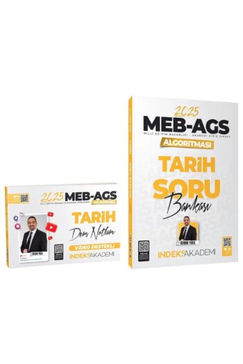 İndeks Akademi 2025 MEB-AGS Akademisi Tarih Video Ders Notları + Soru Bankası 2 li Set - Aydın Yüce
