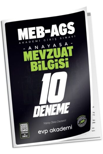 2025 MEB-AGS Mevzuat Bilgisi 10 Deneme Çözümlü EVP Akademi
