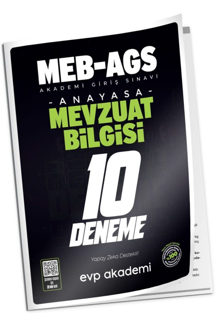 2025 MEB-AGS Mevzuat Bilgisi 10 Deneme Çözümlü EVP Akademi