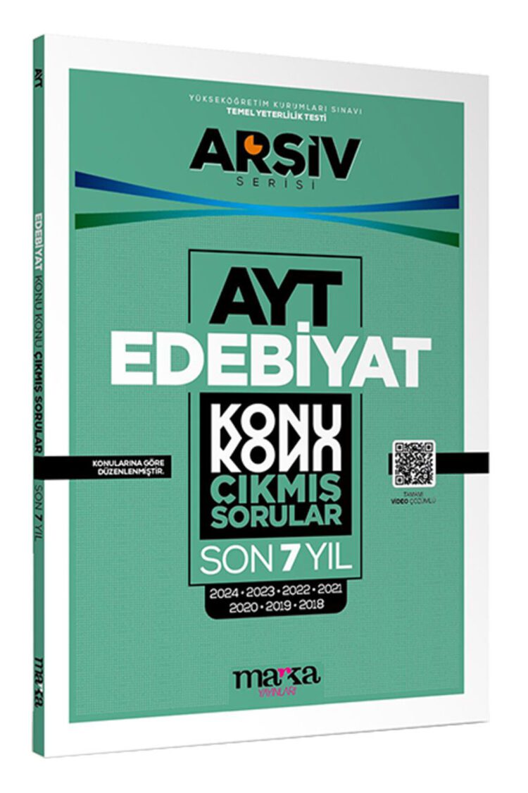 AYT EDEBİYAT Son 7 YIL Konu Konu Çıkmış Sorular Tamamı Çözümlü Marka Yayınları