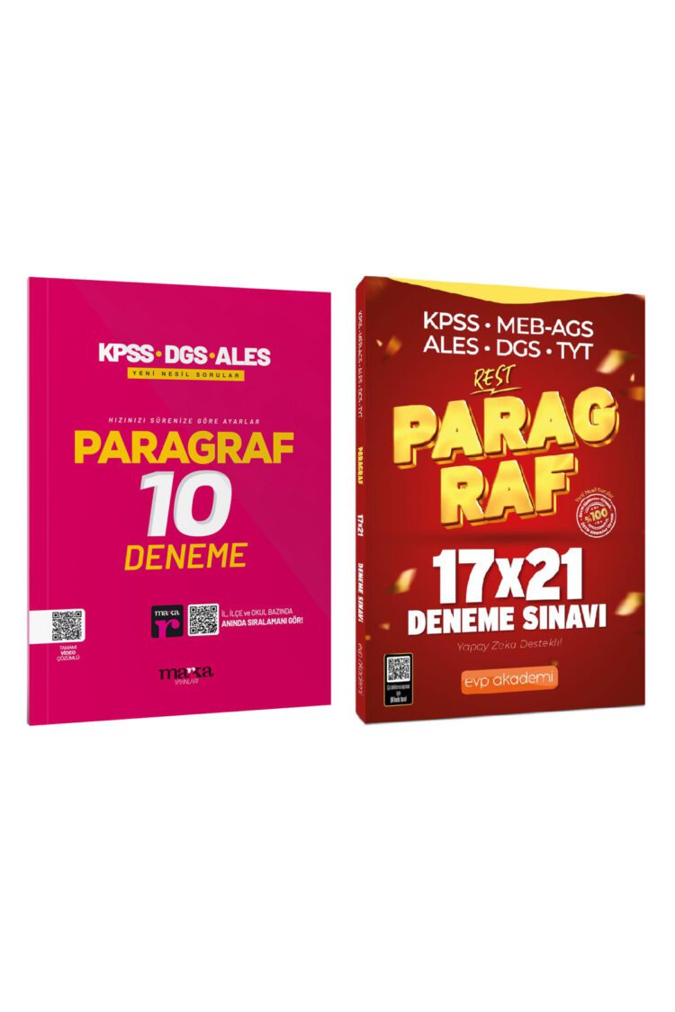 2025 YKS TYT MEB-AGS KPSS ALES DGS Paragraf 31 Deneme 2 Kitap Ayraç Hediyeli