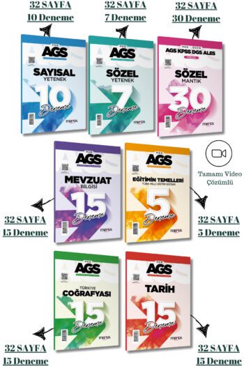 2025 AGS Sayısal - Sözel Yetenek Mantık - Mevzuat - Eğitim Tem. - Tarih - Coğrafya Full Deneme