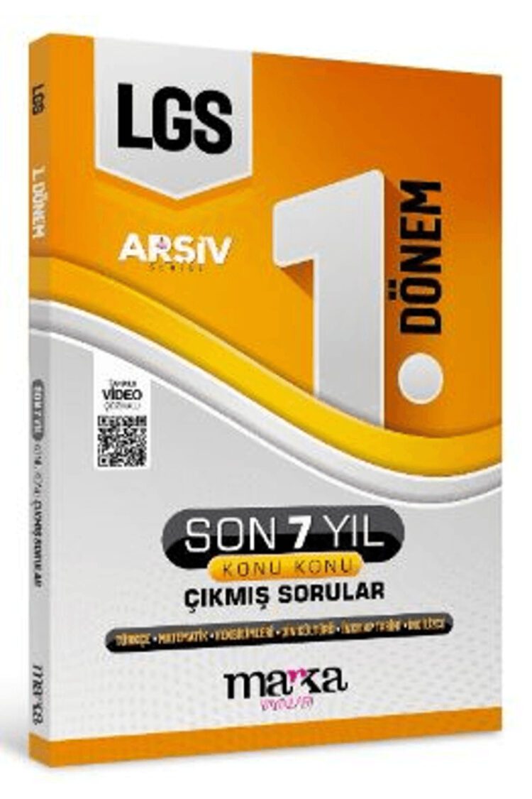 LGS Arşiv Serisi 1. Dönem Konuları Son 7 Yıl Çıkmış Sorular / Marka Yayınları / 9786259504759