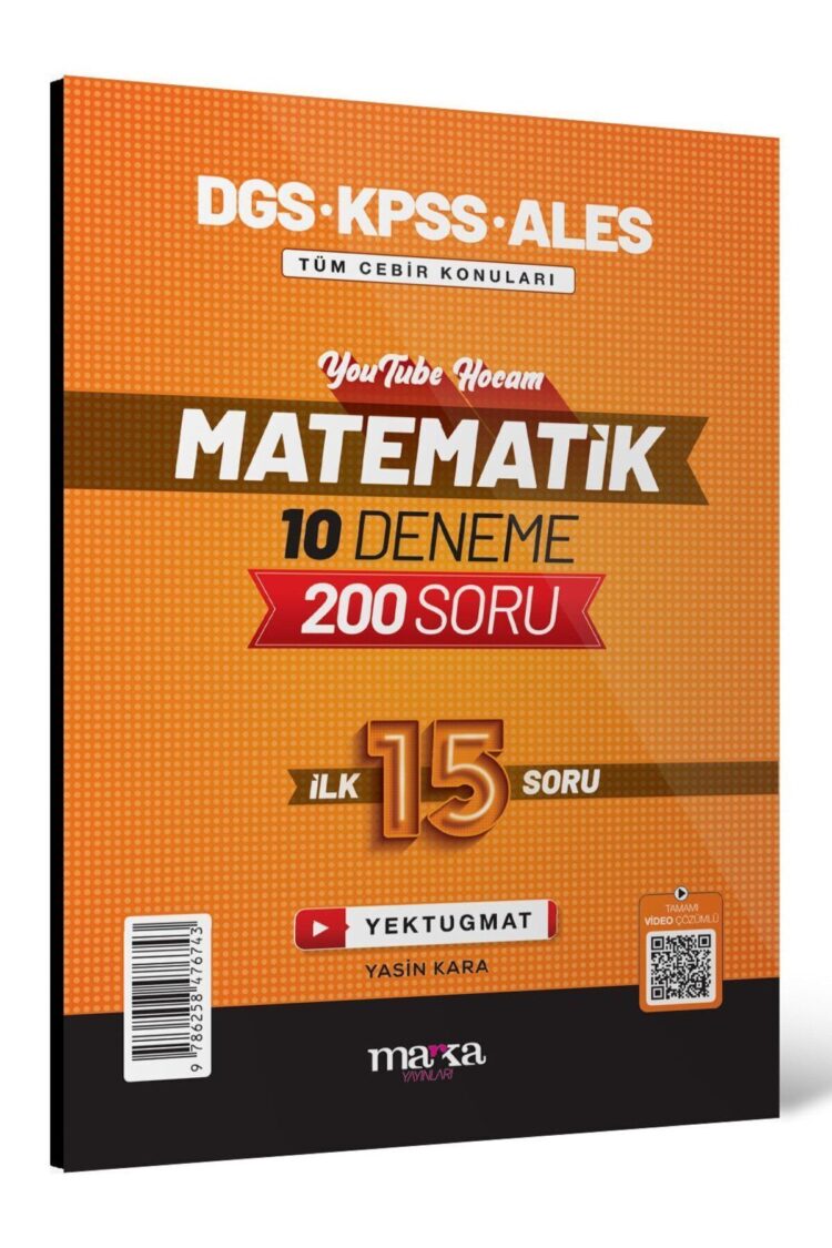 Marka Dgs Kpss Ales Matematik Youtube Hocam Ilk 15 Soru 10 Deneme Video Çözümlü - Yasin Kara Marka Y