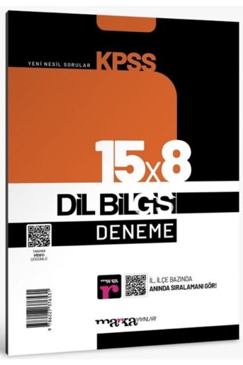 2026 Kpss Dil Bilgisi 15x8 Deneme Tamamı Video Çözümlü Marka Komisyon Kitabı 32 Sayfa Marka Yayınlar
