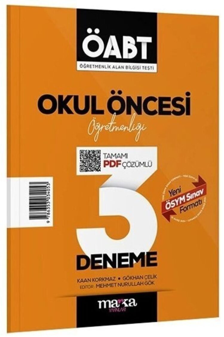 Marka 2026 Öabt Okul Öncesi Öğretmenliği 3 Deneme Pdf Çözümlü
