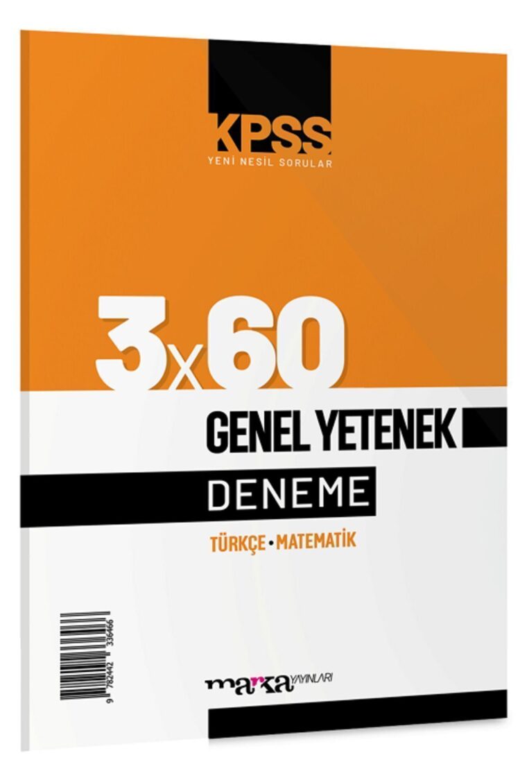 Marka 2026 Kpss Genel Yetenek Türkçe-matematik 3x60 Deneme