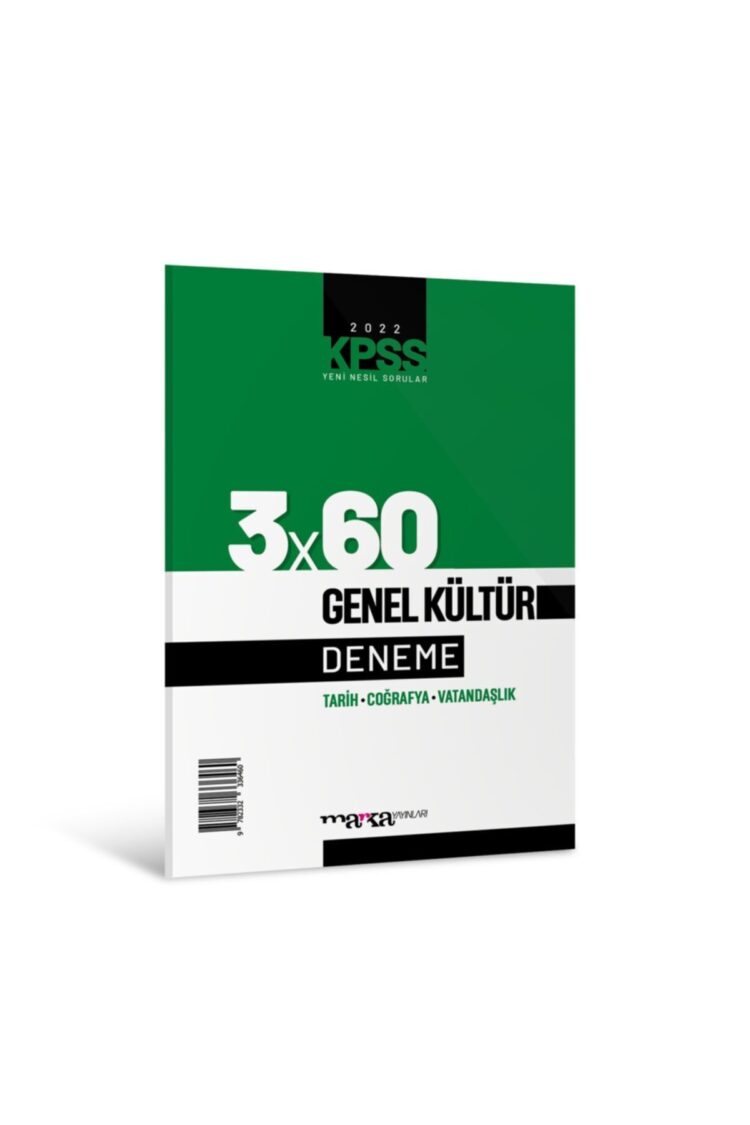 Marka - Kpss 3x60 Genel Kültür Deneme 2022