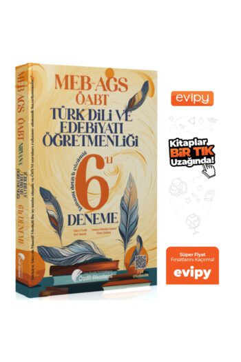 ÖABT MEB-AGS Türk Dili ve Edebiyatı 6 Deneme Çözümlü - Yekta Özdil Ayraç Hediyeli