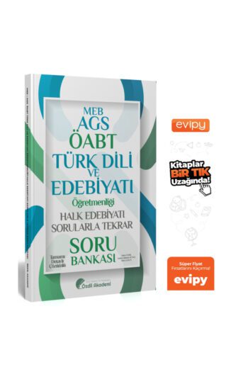 ÖABT MEB-AGS Türk Dili ve Edebiyatı Halk Edebiyatı Sorularla Tekrar Soru Bankası Çözümlü - Yekta Özd