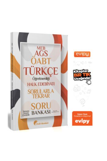 ÖABT MEB-AGS Türkçe Halk Edebiyatı Sorularla Tekrar Soru Bankası Çözümlü - Yekta Özdil Ayraç Hediyel
