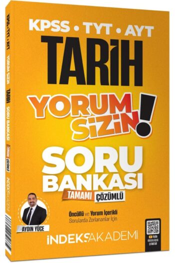 İndeks Akademi 2026 KPSS MEB-AGS TYT AYT Tarih Yorum Sizin Soru Bankası Çözümlü - Aydın Yüce İndeks