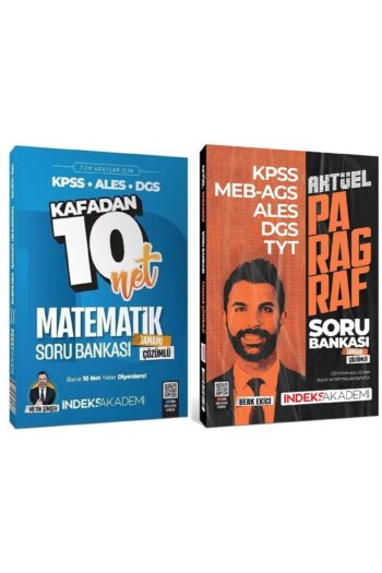 İndeks 2026 KPSS ALES DGS Matematik + Paragraf Soru Bankası 2 li Set - Metin Şimşek, Berk Ekici İnde