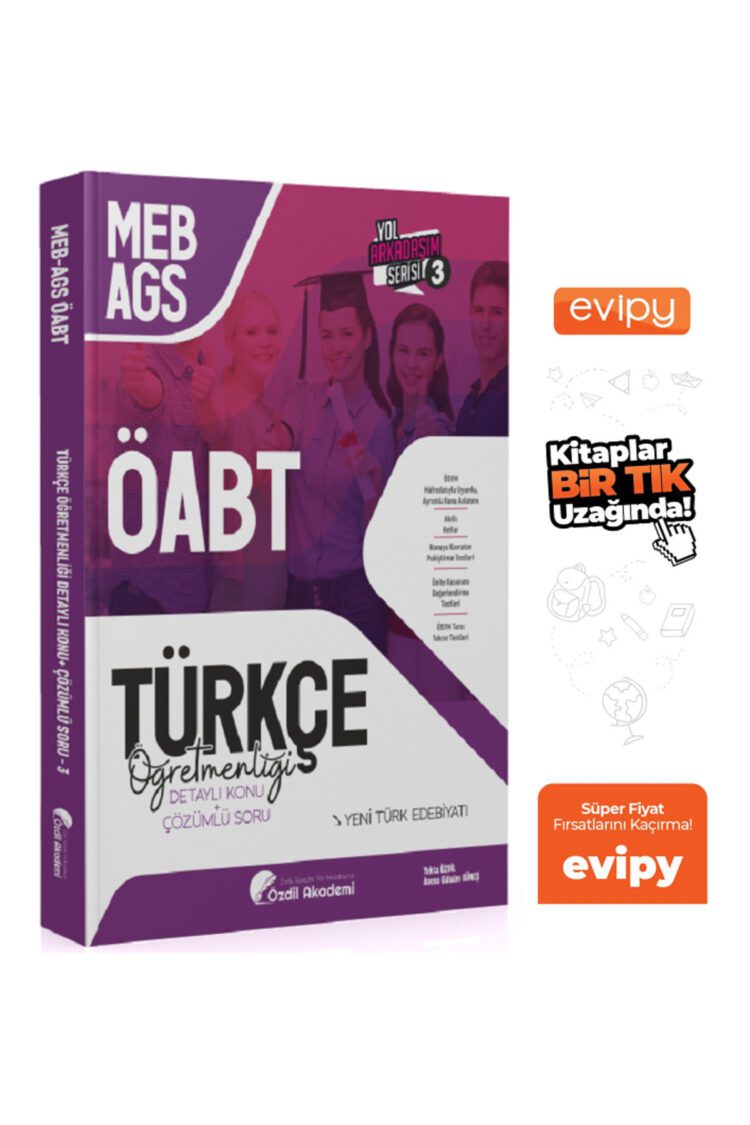 ÖABT MEB-AGS Türkçe 3. Kitap Yeni Türk Edebiyatı Konu Anlatımlı Soru Bankası Ayraç Hediyeli