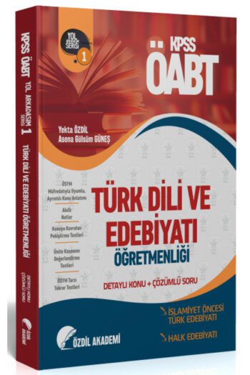 Özdil Akademi ÖABT Türk Dili ve Edebiyatı 1. Kitap Halk Edebiyatı Konu Anlatımlı Soru Bankası Özdil