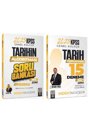 İndeks Akademi 2025 KPSS Tarih Soru Bankası + 15 Deneme 2 li Set - Aydın Yüce İndeks Akademi Yayıncı