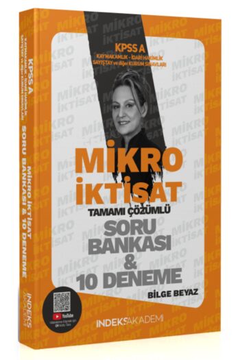 İndeks Akademi 2025 KPSS A Grubu Mikro İktisat Soru Bankası ve 10 Deneme Çözümlü - Bilge Beyaz İndek