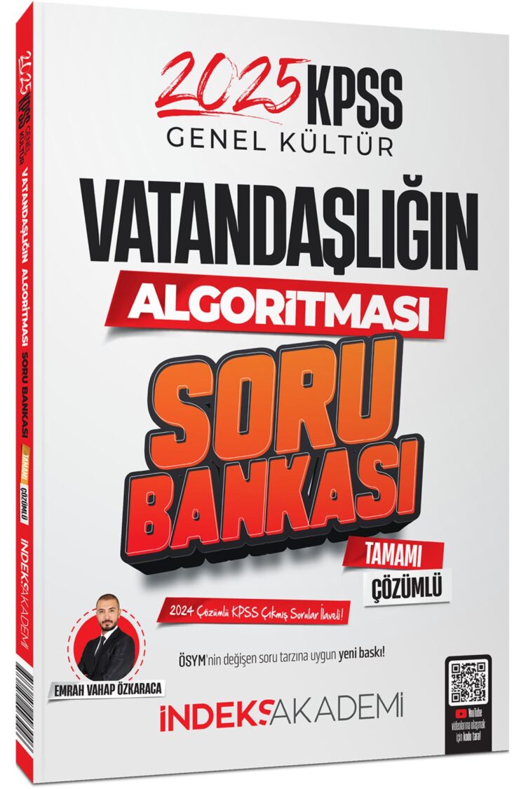 İndeks Akademi 2025 KPSS Vatandaşlık Vatandaşlığın Algoritması Soru Bankası Çözümlü - Emrah Vahap Öz