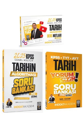 İndeks Akademi 2025 Kpss Tarih Akademisi Video Ders Notları Soru Bankası 3 Lü Set - Aydın Yüce Ind