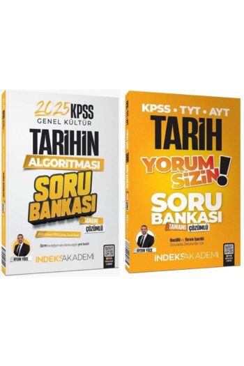 İndeks Akademi 2025 KPSS Tarihin Algoritması + Yorum Sizin Soru Bankası 2 li Set - Aydın Yüce İndeks