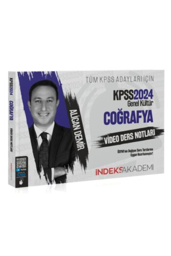 SÜPER FİYAT - İndeks Akademi 2024 KPSS Coğrafya Video Ders Notları - Alican Demir İndeks Akademi Yay