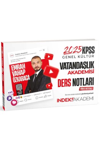 İndeks Akademi 2025 KPSS Vatandaşlık Akademisi Video Ders Notları - Emrah Vahap Özkaraca İndeks Akad