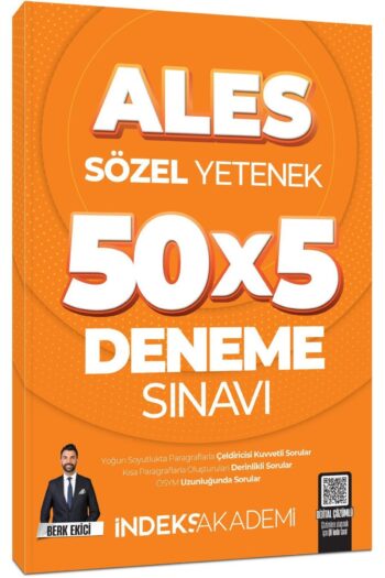 İndeks Akademi 2026 ALES Sözel Yetenek 5 Deneme Sınavı Çözümlü - Berk Ekici İndeks Akademi Yayıncılı