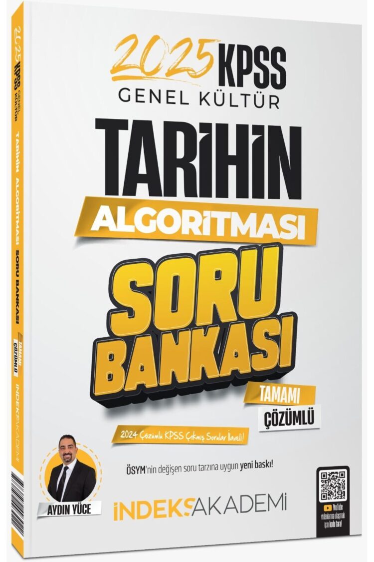 İndeks Akademi 2025 KPSS Tarihin Algoritması Soru Bankası Çözümlü - Aydın Yüce İndeks Akademi Yayınc