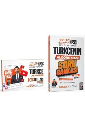 İndeks Akademi 2025 KPSS Türkçe Akademisi Video Ders Notları + Soru Bankası 2 li Set - Berk Ekici İn