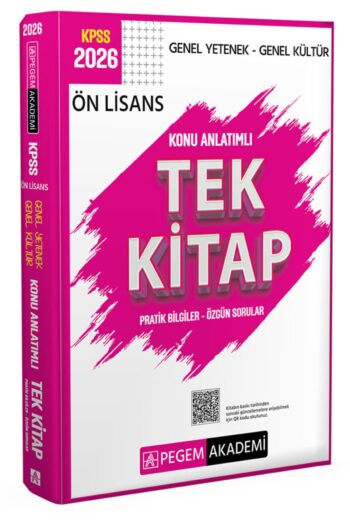 2026 KPSS Genel Yetenek Genel Kültür Ön Lisans Konu Anlatımlı Tek Kitap